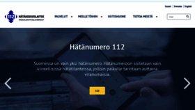 What 112.fi website looked like in 2023 (This year)