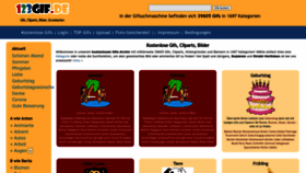 What 123gif.de website looked like in 2023 (This year)
