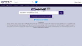 What 123animes.co website looked like in 2023 (This year)