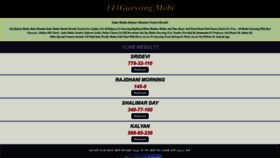 What 143guessing.mobi website looked like in 2023 (This year)