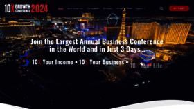 What 10xgrowthcon.com website looked like in 2023 (This year)