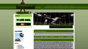 What 11livefootball.com website looked like in 2023 (This year)
