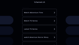 What 1channel.ch website looked like in 2023 (This year)