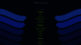 What 104survey.com website looked like in 2023 (This year)