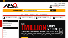 What 1877forparts.com website looked like in 2023 (1 year ago)