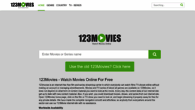 What 123movieszfree.co website looked like in 2023 (This year)