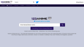 What 123anime.cc website looked like in 2023 (This year)
