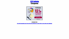What 123inkjetcartridges.com website looks like in 2024 