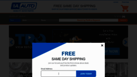What 1aauto.com website looks like in 2024 
