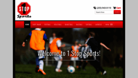 What 1stopsportsshop.com website looks like in 2024 