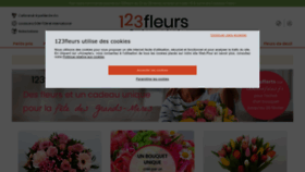 What 123fleurs.com website looks like in 2024 