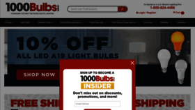 What 1000bulbs.com website looks like in 2024 