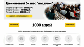 What 1000ideas.ru website looks like in 2024 