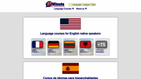 What 17-minute-languages.com website looks like in 2024 
