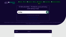 What 10minutesemail.net website looks like in 2024 