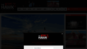 What 1057thehawk.com website looks like in 2024 