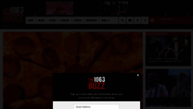 What 1063thebuzz.com website looks like in 2024 