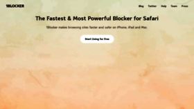 What 1blocker.com website looked like in 2024 (1 year ago)
