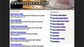 What 24hourforex.com website looked like in 2011 (12 years ago)