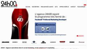 What 24h00.fr website looked like in 2012 (12 years ago)
