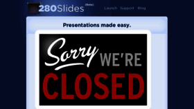 What 280slides.com website looked like in 2012 (12 years ago)