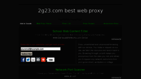 What 2g23.com website looked like in 2012 (11 years ago)