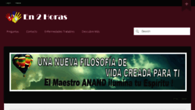 What 2horas.org website looked like in 2013 (10 years ago)