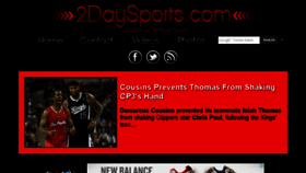 What 2daysports.com website looked like in 2013 (10 years ago)