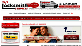 What 24locksmithtoronto.ca website looked like in 2014 (10 years ago)