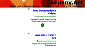 What 24funny.net website looked like in 2014 (10 years ago)
