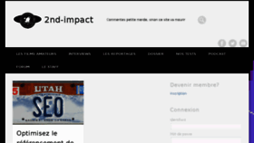 What 2nd-impact.com website looked like in 2014 (10 years ago)