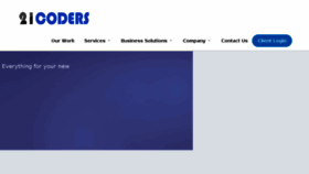 What 21coders.com website looked like in 2014 (9 years ago)