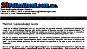 What 29dollaragent.com website looked like in 2015 (9 years ago)