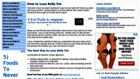 What 2losebellyfat.com website looked like in 2015 (9 years ago)