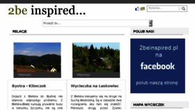 What 2beinspired.pl website looked like in 2015 (8 years ago)