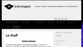 What 2nd-impact.com website looked like in 2015 (8 years ago)