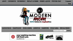 What 247modernmom.com website looked like in 2015 (8 years ago)