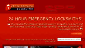 What 24-hour-emergency-locksmiths.com website looked like in 2016 (8 years ago)
