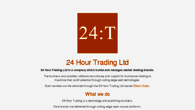 What 24hourtrading.co.uk website looked like in 2016 (8 years ago)