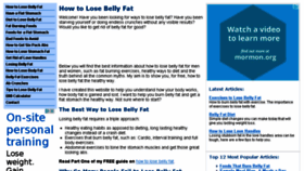 What 2losebellyfat.com website looked like in 2016 (8 years ago)