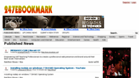 What 247ebookmark.com website looked like in 2016 (7 years ago)