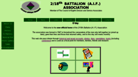 What 218battalion.org.au website looked like in 2016 (7 years ago)