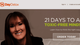 What 21daybraindetox.com website looked like in 2016 (7 years ago)
