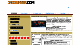 What 24counter.com website looked like in 2016 (7 years ago)