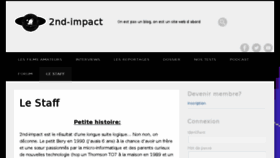 What 2nd-impact.com website looked like in 2016 (7 years ago)
