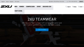 What 2xuteamwear.com website looked like in 2016 (7 years ago)