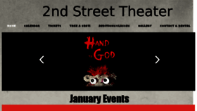 What 2ndstreettheater.com website looked like in 2016 (7 years ago)