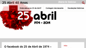 What 25abril40anos.dn.pt website looked like in 2017 (7 years ago)