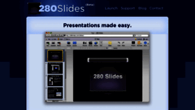 What 280slides.com website looked like in 2011 (13 years ago)
