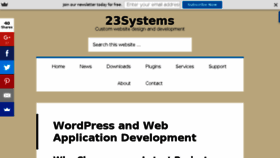 What 23systems.net website looked like in 2017 (7 years ago)